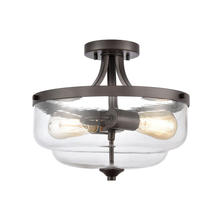  CN320281 - Thomas - Calistoga 13'' Wide 2-Light Semi Flush Mount - Oil Rubbed Bronze