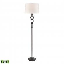  D4604-LED - Hammered Home 67'' High 1-Light Floor Lamp - Bronze - Includes LED Bulb