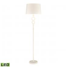  D4698-LED - Hammered Home 67'' High 1-Light Floor Lamp - Matte White - Includes LED Bulb