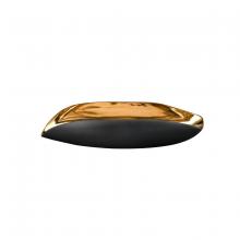  H0017-9757 - Greer Vessel - Black and Gold Glazed
