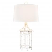  H0019-11553 - Bamboo Birdcage 32.25'' High 1-Light Table Lamp - White