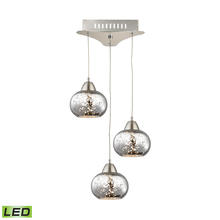  LCA403-113-16M - Ciotola Single Led Pendant Complete with Mecury Glass Shade and Holder