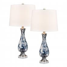  S0019-9475/S2 - Cordelia Sound 30'' High 1-Light Table Lamp - Set of 2 Blue